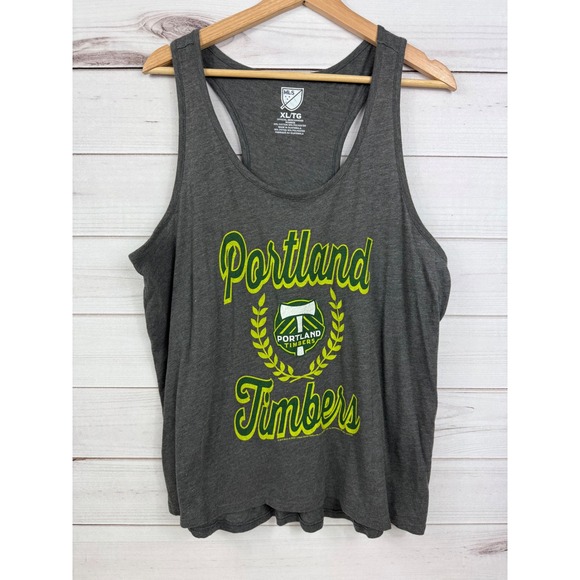 MLS Portland Timbers Gray Racerback Tank Top Women's XL Soccer - Picture 1 of 7